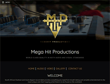 Tablet Screenshot of megahitproductions.com